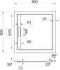 Поддон для душа Cezares TRAY-AS-A-80-30-W 80x80, с сифоном, белый фото 4