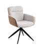 Стул Stool Group Waldo OS-2319K UF995-02mFUL005 светло-серый c бежевой экокожей