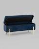 Банкетка-сундук Stool Group Болейн 20A544VF-MOMO-46 с ящиком, велюр синий 110x42 фото 3
