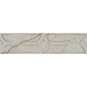 Бордюр Kerama Marazzi Ифран KMB3STA001BR Серый Светлый Глянцевый Обрезной 14.5x60