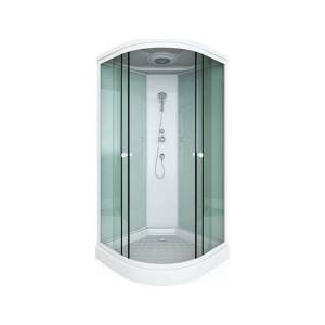 Душевая кабина Arcus Style S-30 80x80x215, фронтальные стекла - матовые фактурные, задние - белые матовые