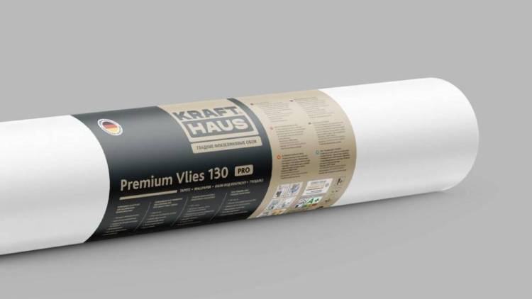 Ремонтный флизелин KraftHaus Premium Vlies 130 Soft Пигментированный 130 г/м2