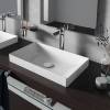 Раковина TOTO TR L4716RE#XW 600x380x137 без отверстия под смеситель, с переливом, белый