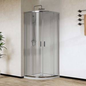 Душевой уголок Vincea City VSQ-5CT900CL 900x900, профиль хром, стекло прозрачное