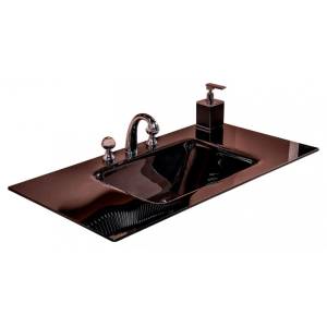 Раковина Armadi Art Lucido 852-100-B моноблок, 105 см, черная глянцевая