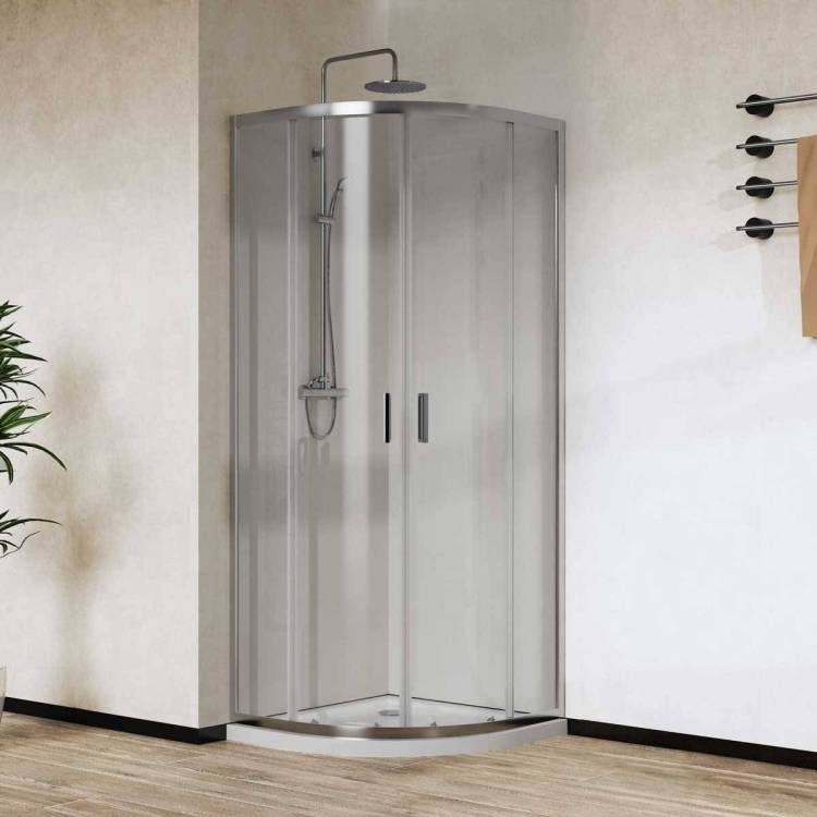 Душевой уголок Vincea City VSQ-5CT900CL 900x900, профиль хром, стекло прозрачное