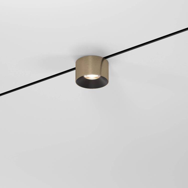 Магнитный трековый светодиодный светильник Elektrostandard Mini Magnetic 85206/01 5W 3000K латунь/черный