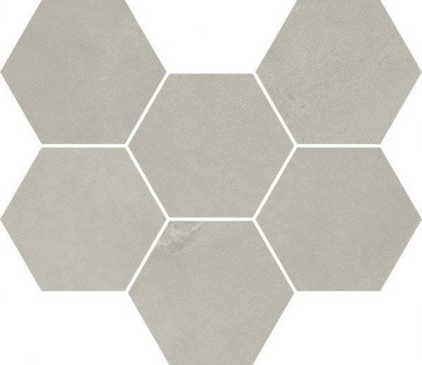 Мозаика Italon Continuum 620110000188 Silver Mosaico Hexagon 25x29