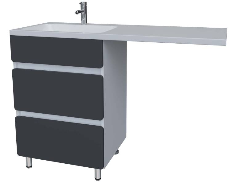 Тумба под раковину Stella Polar Корделия 60 SP-00001043 серый