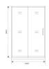 Душевая дверь в нишу Good Door Spirit WTW-140-C-CH СП00021 профиль глянцевый хром, стекло прозрачное, 140x190 фото 10