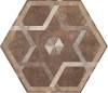 Декор Fioranese Heritage HET5EX Deco Exagon Texture 5 Nat 34.5x40