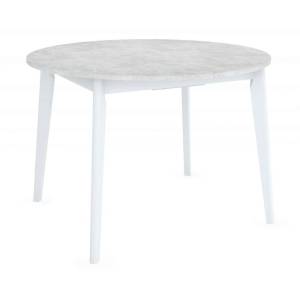 Стол Bradex Home Oslo FR 0834 бетон лайт, белый 110(140)x110x76