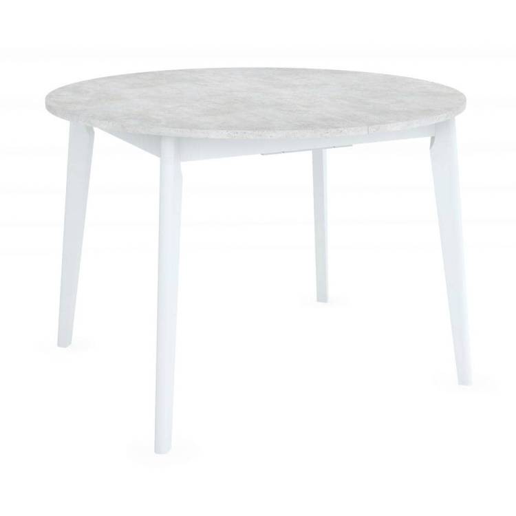Стол Bradex Home Oslo FR 0834 бетон лайт, белый 110(140)x110x76