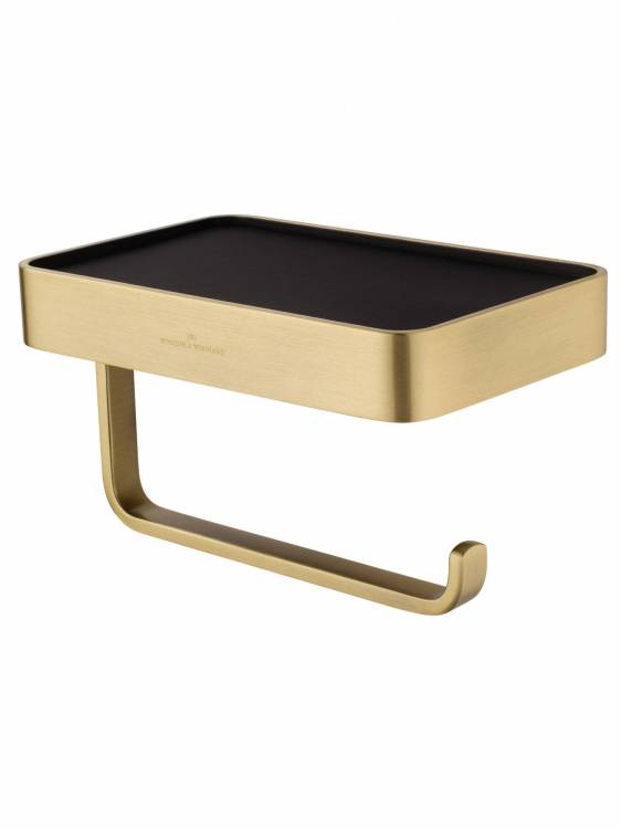 Держатель для туалетной бумаги Wonzon & Woghand WW-7236 с полкой, бронза