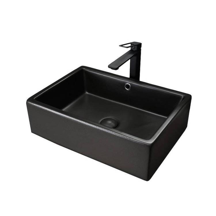 Раковина Gid Geométrico 53381 N9129bg 50 см, черная
