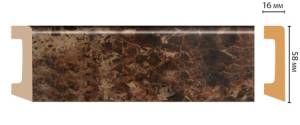 Плинтус DECOMASTER D234-713 240x1.6x5.8
