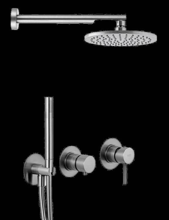 Душевая система Remer X-Style X96S02OXV сталь