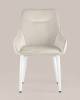 Кресло Stool Group Диана MC101-2 KD HLR-2 велюр кремовый (ножки белые) фото 2