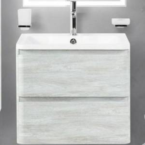 Тумба под раковину Belbagno Albano ALBANO-600-2C-SO-RVB 60x45x50 Rovere Vintage Bianco подвесная с двумя выкатными ящиками