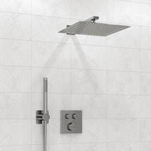 Встраиваемый комплект для душа Wasserkraft A5848.090.118.271.010.137 с верхней душевой насадкой и лейкой