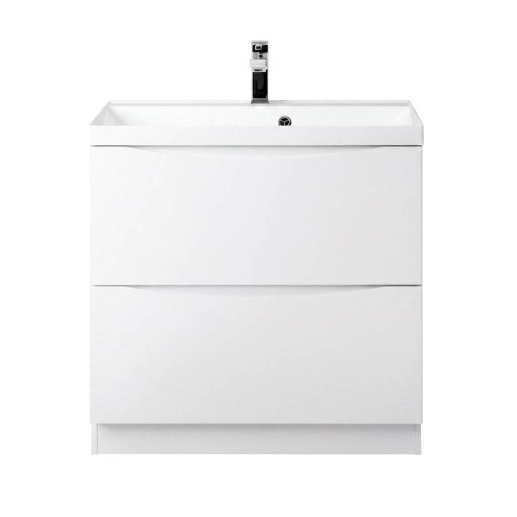 Тумба с раковиной BelBagno Marino 60 bianco lucido, напольная