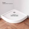Душевой уголок AM.PM Gem W90G-401-090BT 90x90, профиль черный фото 9