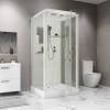 Душевая кабина Niagara Standart ST100/15Q профиль белый, стекло прозрачное, 100x100x215 фото 4