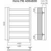 Полотенцесушитель водяной Terminus Ното П6 40x60, хром фото 3