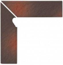 Плитнус Opoczno Shadow brown cokol schodowy 3-d LEWY 30x8