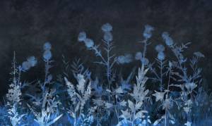 3D Фотообои Artegrafico «Полевая композиция в холодных тонах» HRB-016 акварель