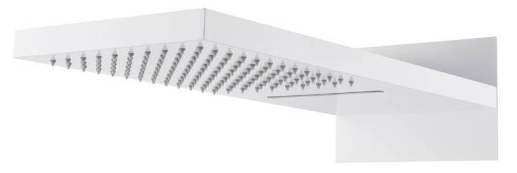 Верхний душ Boheme Fusion 419-2-MW с каскадом, White