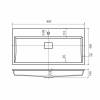 Раковина Uperwood Barsa 2901120346 белая, 90x45 фото 6