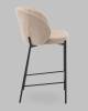 Стул полубарный Stool Group Тисдейл LV-115-S112-01 бежевый, букле фото 4