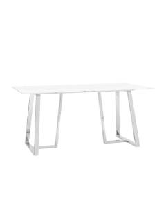 Стол обеденный Stool Group Даллас DT-923G-W-160 DUAL белый стеклянный 160x90x76