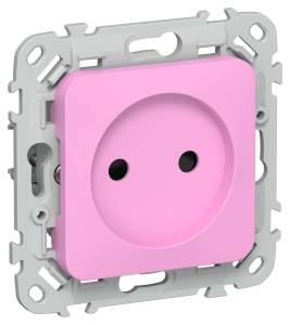 Розетка 1-местная с защитными шторками IEK Flite FI-R13-10-1-K99 пурпурный