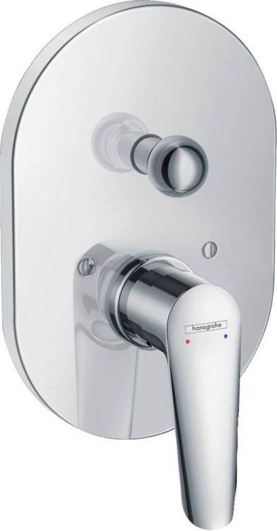 Смеситель для ванны с душем Hansgrohe Logis E 71408000 С ВНУТРЕННЕЙ ЧАСТЬЮ