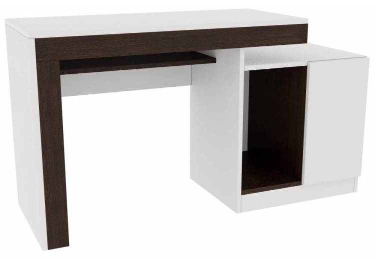Стол компьютерный Woodville Модена 563538 белый/венге 143.2x50.4x80