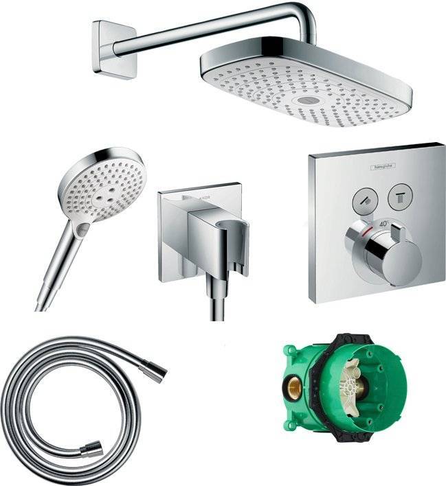 Душевой комплект Hansgrohe Raindance Select E 300 27385400+26530400+26486000+28272000+15763000+1800180