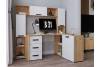Тумба ТЭКС Квартет-13 00-00162640 дуб крафт/белый фото 3