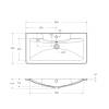 Тумба с раковиной BelBagno ALBANO 90 подвесная, Rovere Nature Grigio фото 7