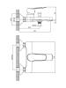 Смеситель для ванны Orange Berti M17-100CR,хром фото 2