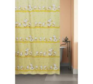Штора для ванной Bath Plus 2100S/22 180x180, белый, желтый