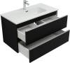 Тумба с раковиной Aquanet Vega 90 черный фото 2