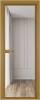 Межкомнатная дверь Profil Doors 1 AV цвет профиля Золото, стекло безопасное 6 мм прозрачное 700x2000