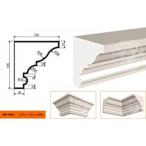 Карниз LepninaPlast КВ-125/1 200x12x12.5