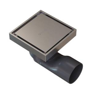 Душевой трап Knotlor Земля SDSS100BS матовая сталь, 10x10 см