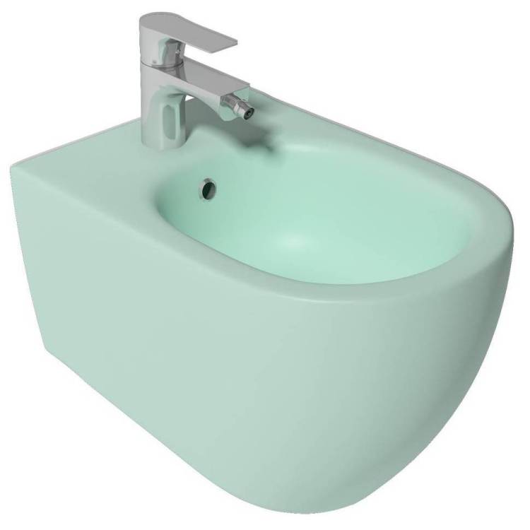 Биде подвесное Isvea Infinity 10NF41001SV-2T мятно-зеленое матовое