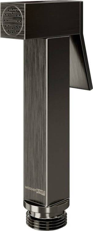 Гигиенический душ Wasserkraft A215 с фиксатором, оружейная сталь