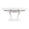 Стол Bradex Home Flame RF 0425 керамогранит белый мрамор, белый 116(155)x80x75 фото 6