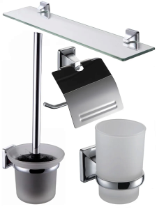 Набор аксессуаров для ванной Bath Plus Prime SET4 PR-9900-4 хром